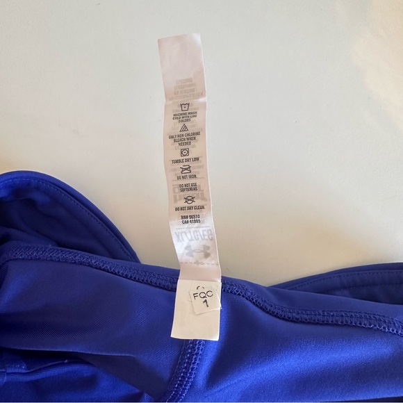 Under Armour Fly By Capri Leggins Womens Size XL Compression Blue Orange - Picture 9 of 12